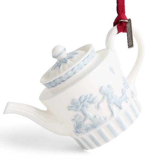 INDENT - Wedgwood Xmas Host Ornament, Iconic TeaPot, Glazed 2026